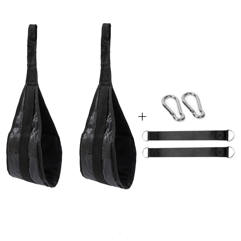 Fitness AB Sling Straps Suspension Rip-Resistant Heavy Duty Pair for Pull Up Bar Hanging Leg Raiser Home Gym Fitness Equipment