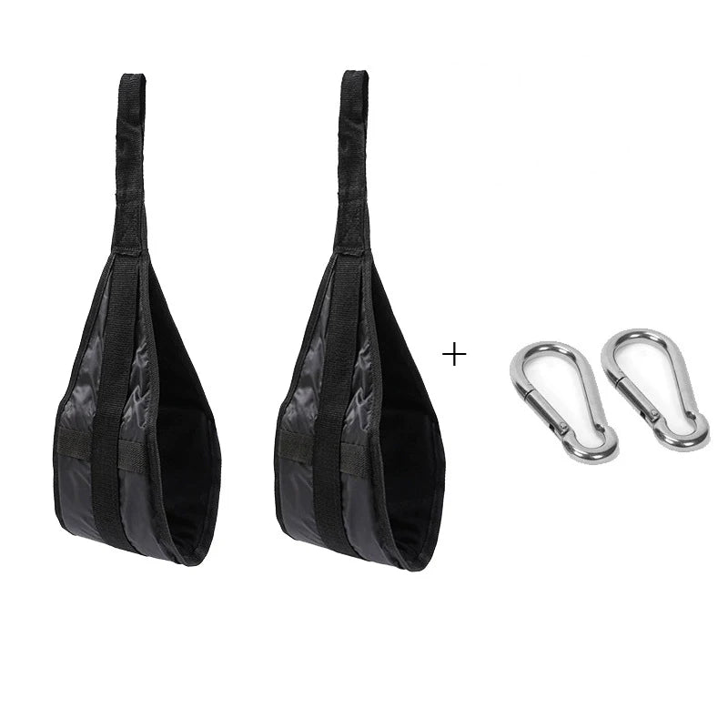 Fitness AB Sling Straps Suspension Rip-Resistant Heavy Duty Pair for Pull Up Bar Hanging Leg Raiser Home Gym Fitness Equipment